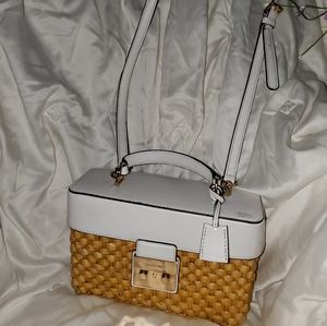 Michael Kors Straw Gabriella Handle Bag